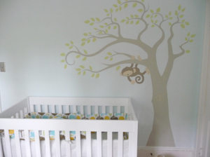 Interior design ideas - Gender Neutral Nursery Monkey - baby nursery.png